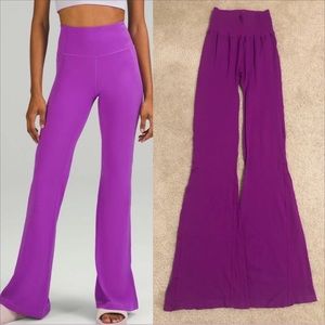 Free People Movement Good Karma Flares Leggings In Purple. NWOT! Sz XS/S &M/L